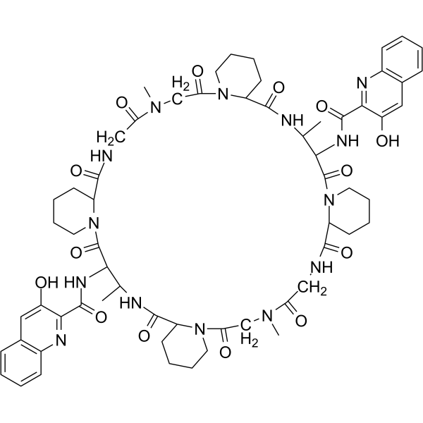 Quinaldopeptin Chemical Structure