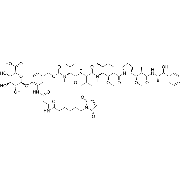 MC-betaglucuronide-MMAE-1 Chemical Structure