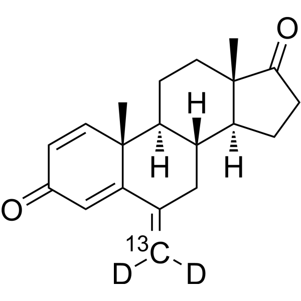 Exemestane-<sup>13</sup>C,d<sub>2</sub> Chemical Structure