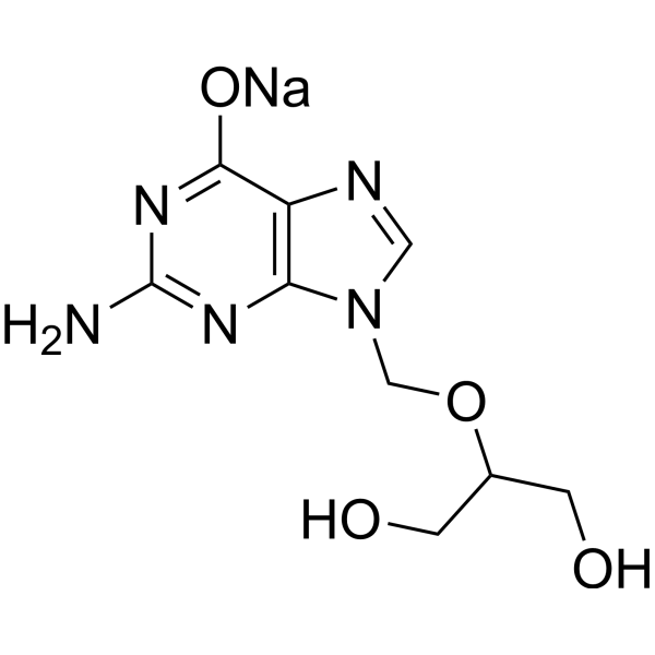 Ganciclovir sodium Chemical Structure