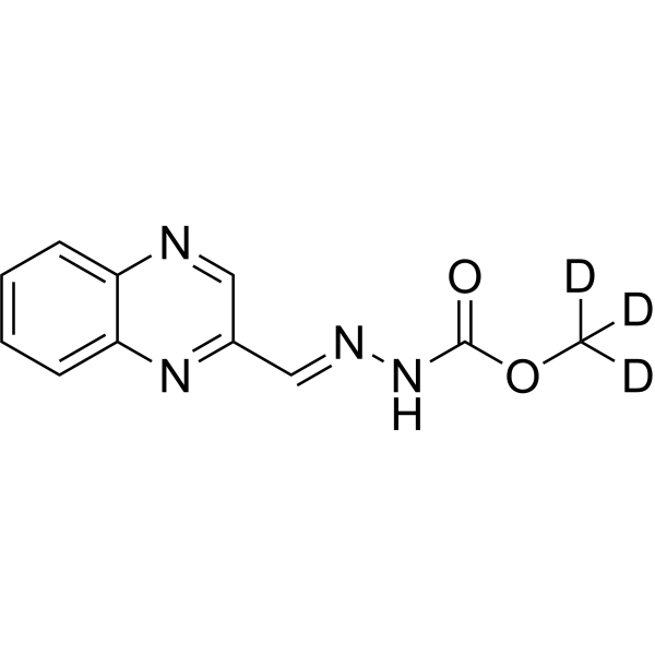 Desoxycarbadox-d<sub>3</sub> Chemical Structure