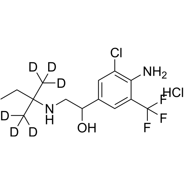 Mapenterol-d<sub>6</sub> hydrochloride Chemical Structure