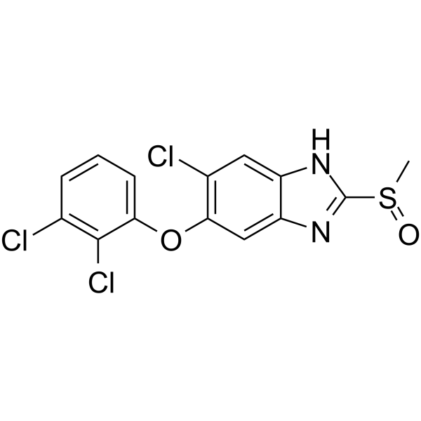 Triclabendazole sulfoxide Chemical Structure