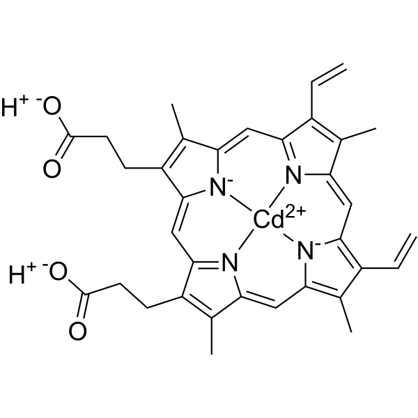 Cd(II) protoporphyrin IX Chemical Structure