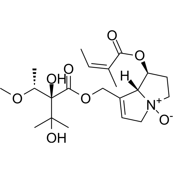 Lasiocarpine N-oxide Chemical Structure