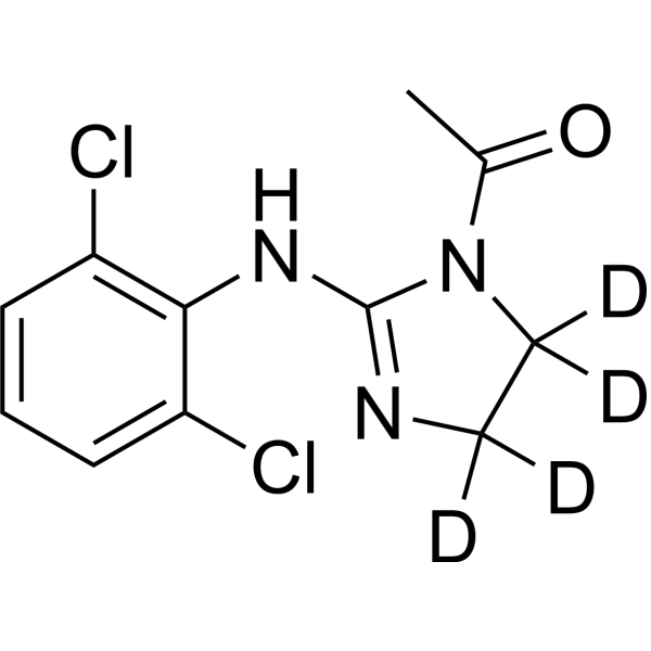 Acetylclonidine-d<sub>4</sub> Chemical Structure