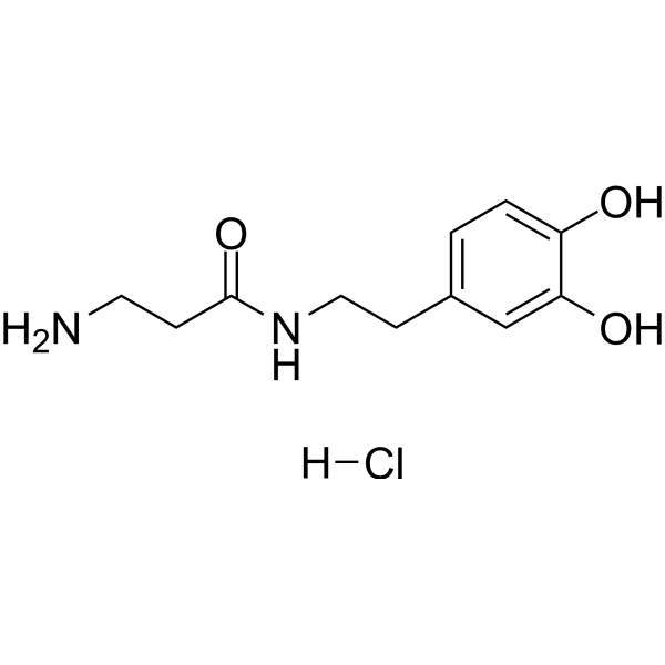 N-β-alanyldopamine hydrochloride Chemical Structure