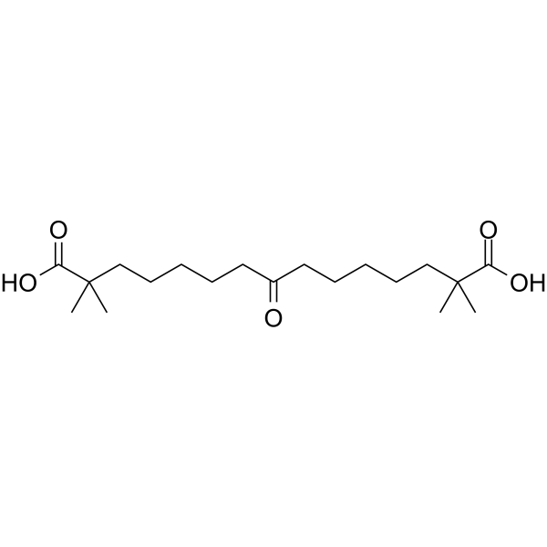 2,2,14,14-Tetramethyl-8-oxopentadecanedioic acid Chemical Structure
