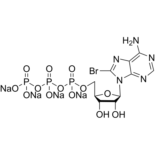 8-Bromoadenosine 5'-triphosphate tetrasodium Chemical Structure