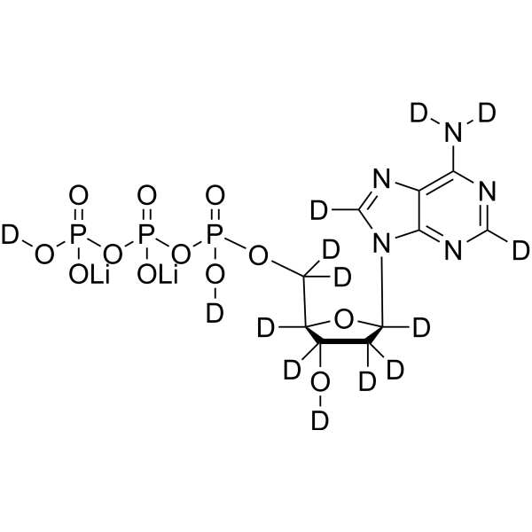 <em>2</em>'-Deoxyadenosine-<em>5</em>'-triphosphate-d14 dilithium