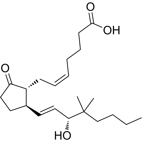 11-Deoxy-16,16-dimethyl-PGE2 Chemical Structure
