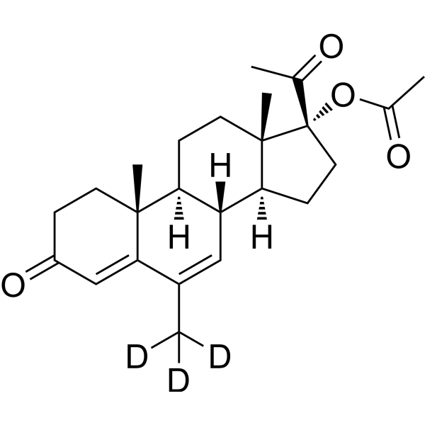Megestrol acetate-d<sub>3</sub> Chemical Structure