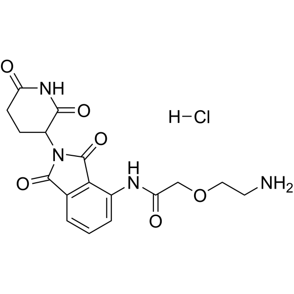 Pomalidomide-PEG1-NH<em>2</em> hydrochloride