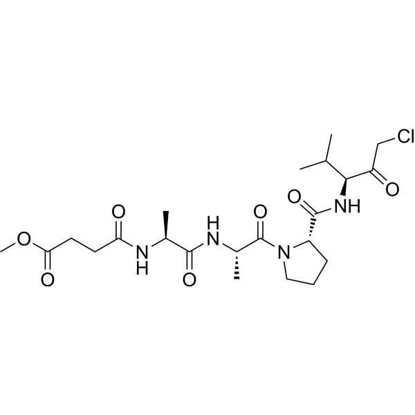 MeOSuc-AAPV-CMK Chemical Structure