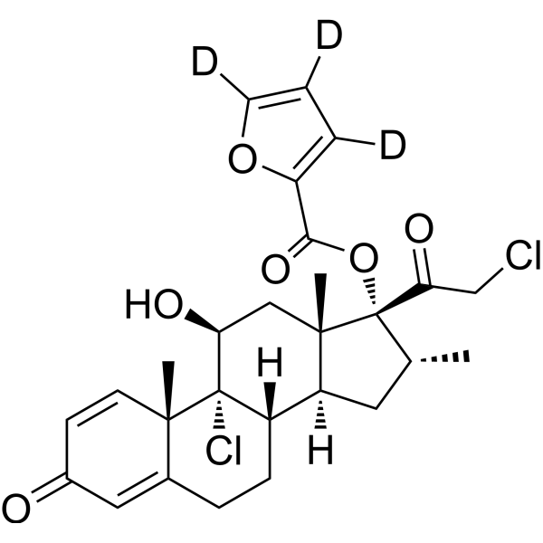 Mometasone furoate-d<sub>3</sub> Chemical Structure
