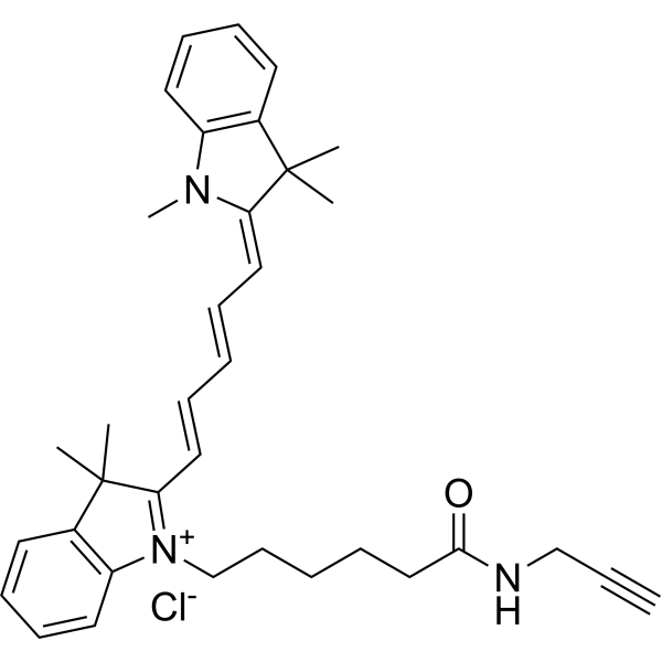 Cyanine5 alkyne Chemical Structure