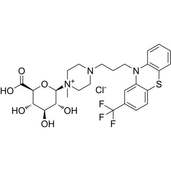 Trifluoperazine N-<em>glucuronide</em> chloride