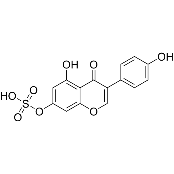 Genistein 7-sulfate Chemical Structure
