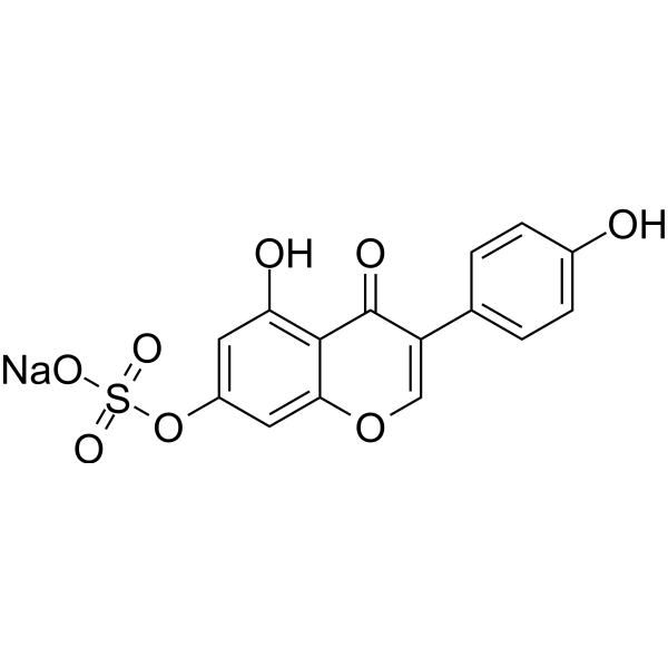 Genistein 7-sulfate sodium Chemical Structure