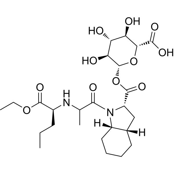 Perindopril acyl-β-D-glucuronide Chemical Structure