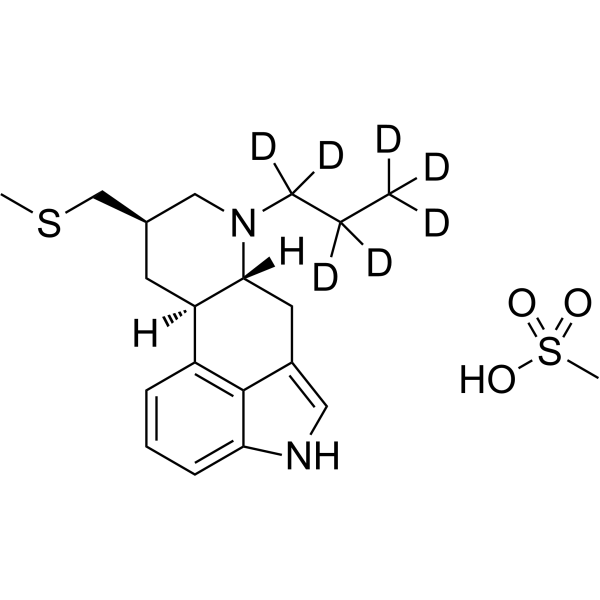 Pergolide-d<sub>7</sub> mesylate Chemical Structure