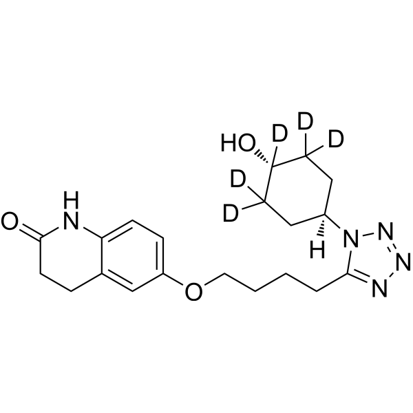 4'-trans-Hydroxy Cilostazol-d<sub>5</sub> Chemical Structure