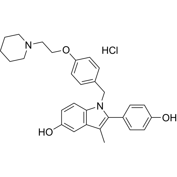 Pipendoxifene hydrochloride Chemical Structure