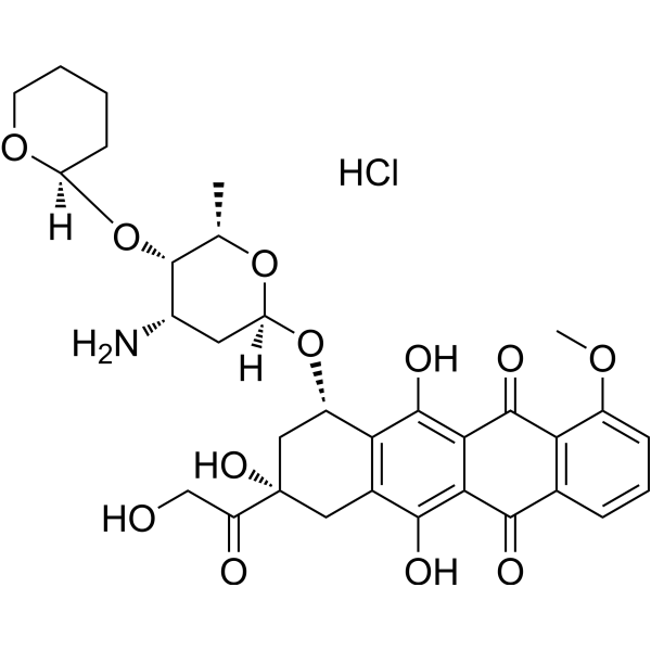 Pirarubicin Hydrochloride Chemical Structure