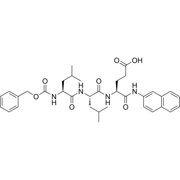 Z-Leu-Leu-Glu-βNA Chemical Structure