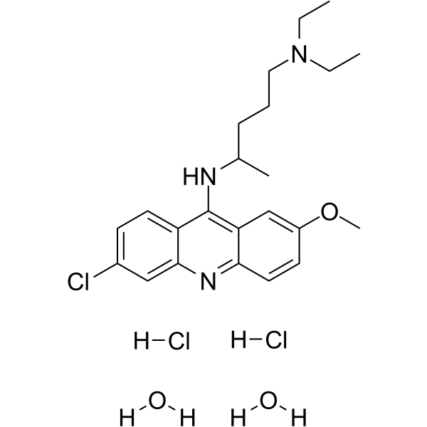 Quinacrine hydrochloride hydrate Chemical Structure