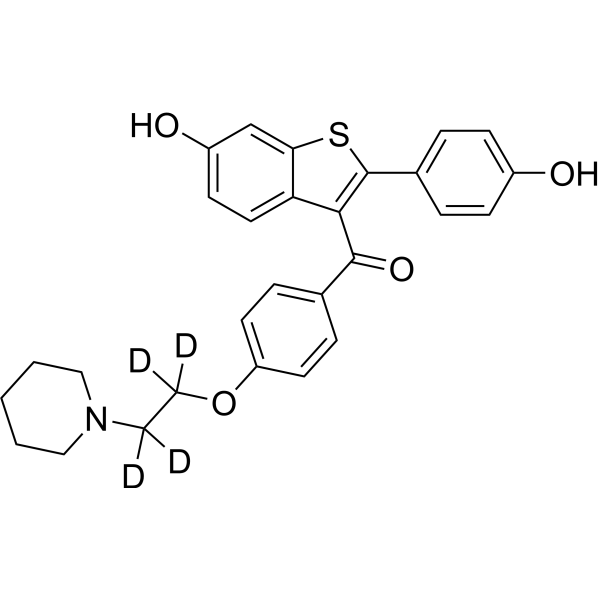 Raloxifene-d<sub>4</sub> Chemical Structure