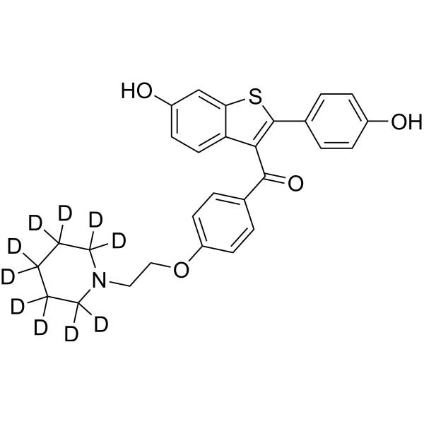 Raloxifene-d<sub>10</sub>-1 Chemical Structure