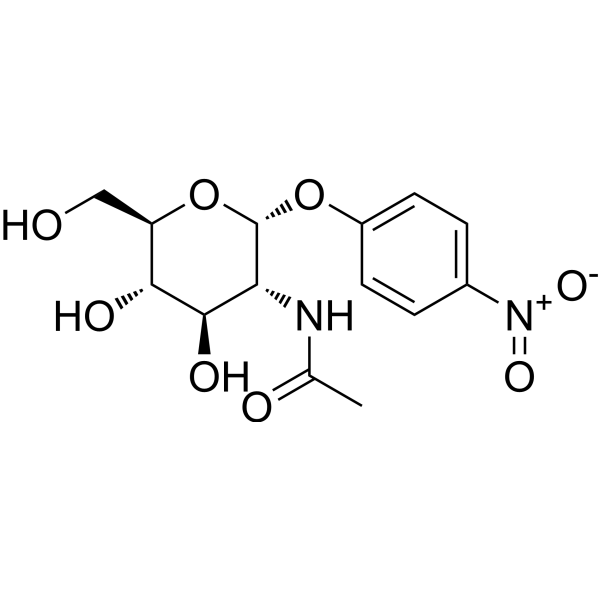 4-Nitrophenyl N-acetyl-α-D-glucosaminide Chemical Structure