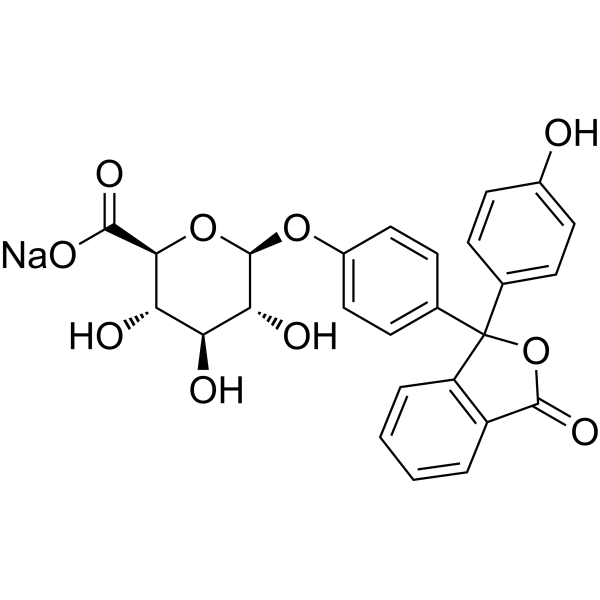 Phenolphthalein glucuronide sodium Chemical Structure