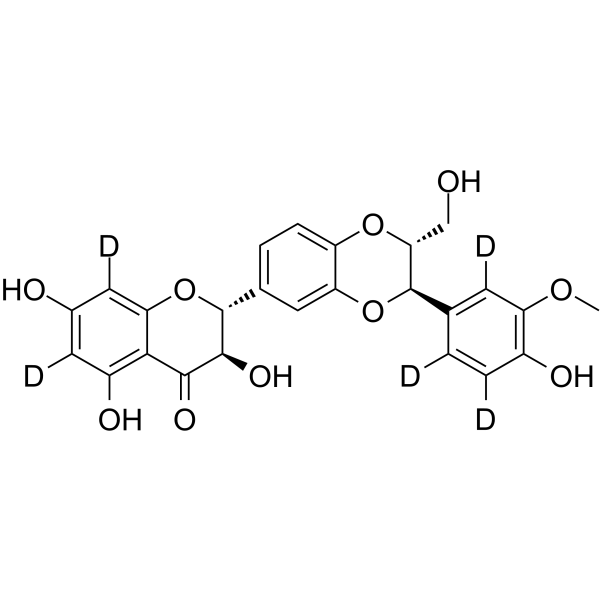 Silibinin-d5 Chemical Structure