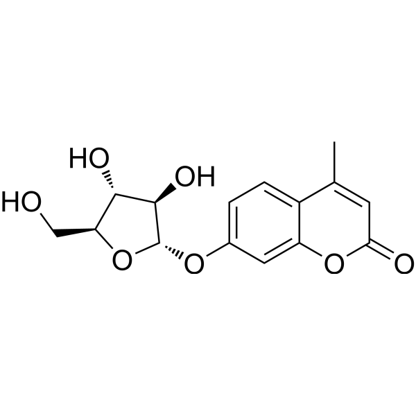 4-Methylumbelliferyl α-L-arabinofuranoside Chemical Structure