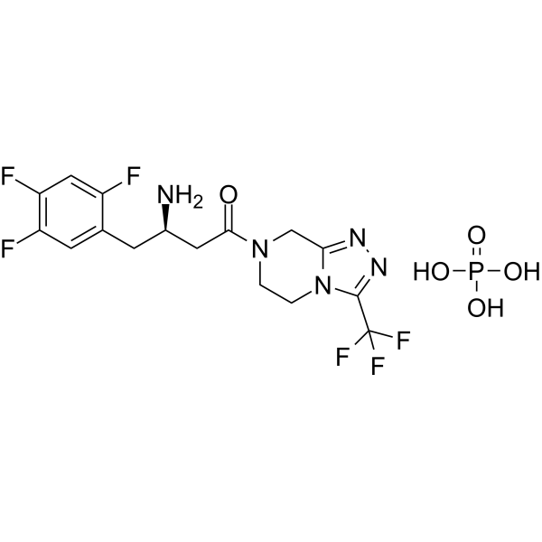 Sitagliptin phosphate Chemical Structure