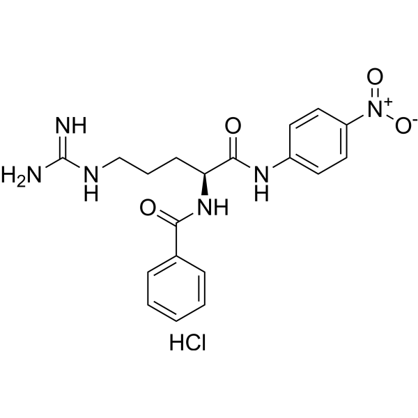 Nα-Benzoyl-L-arginine 4-nitroanilide hydrochloride Chemical Structure