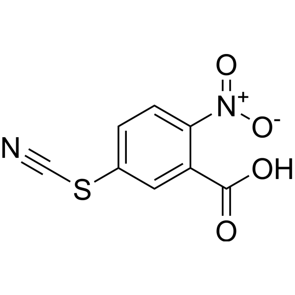 2-Nitro-5-thiocyanatobenzoic acid Chemical Structure