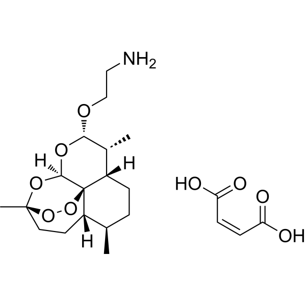 β-Aminoarteether maleate Chemical Structure