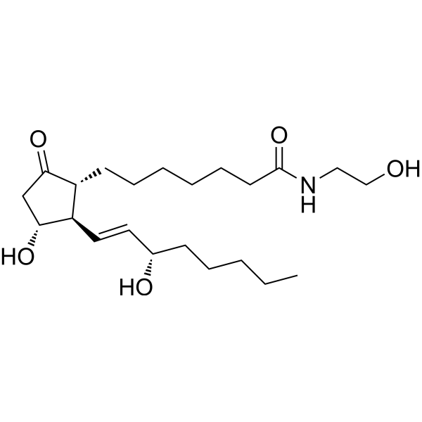 Prostaglandin E1 ethanolamide Chemical Structure