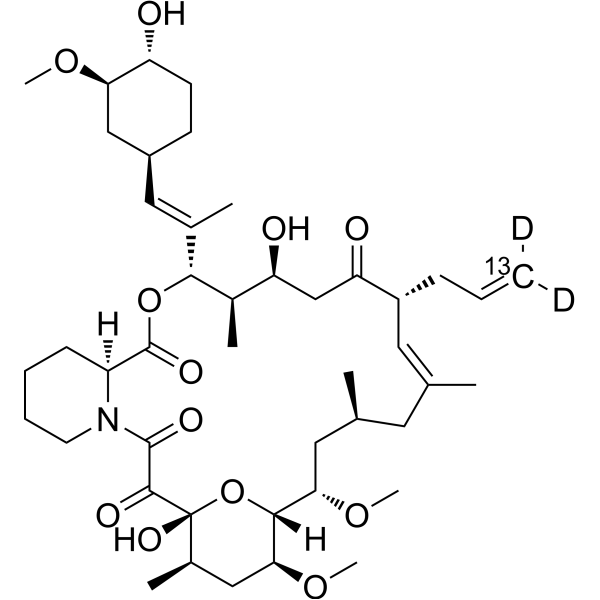 Tacrolimus-13C,d2 Chemical Structure