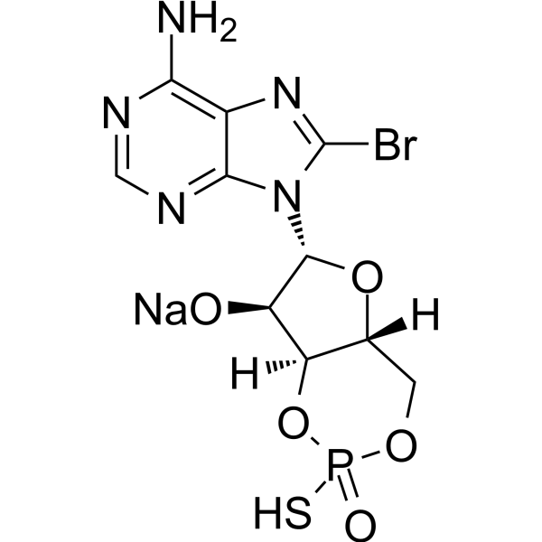 Sp-8-Br-cAMPS sodium Chemical Structure