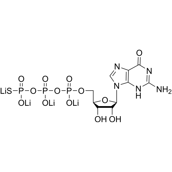 GTPγS tetralithium Chemical Structure