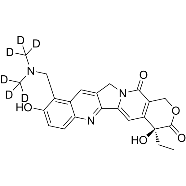 Topotecan-d<sub>6</sub> Chemical Structure
