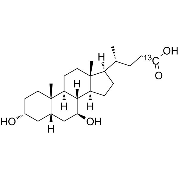 Ursodeoxycholic acid-13C Chemical Structure