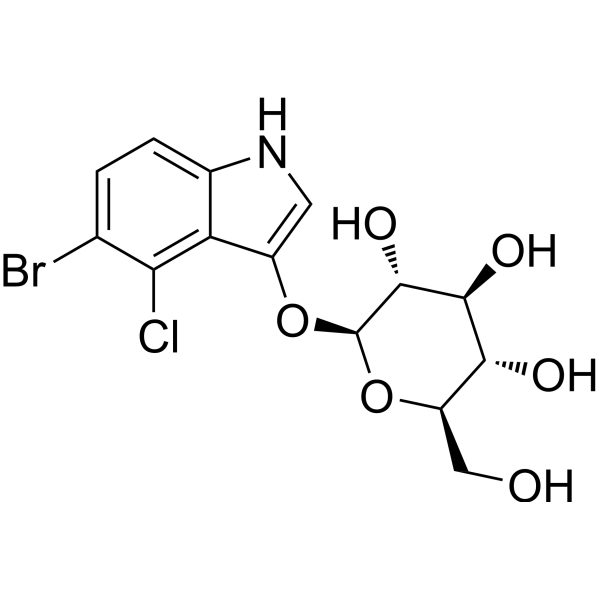 5-Bromo-4-chloro-3-indolyl β-D-glucopyranoside Chemical Structure