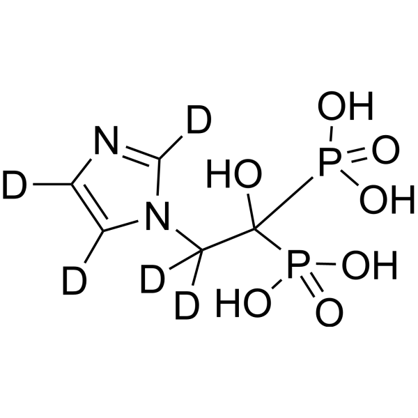 Zoledronic acid-d<sub>5</sub> Chemical Structure