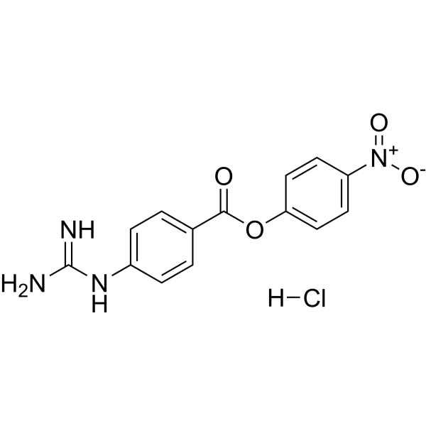 4-Nitrophenyl 4-guanidinobenzoate hydrochloride Chemical Structure