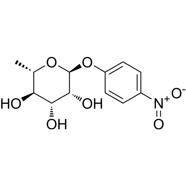 4-Nitrophenyl α-L-rhamnopyranoside Chemical Structure
